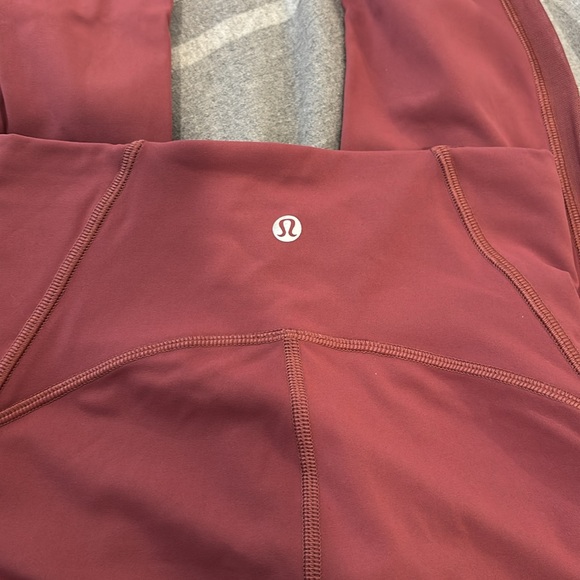 Blush colored lululemon leggings size 2. Mesh side material - Picture 5 of 5